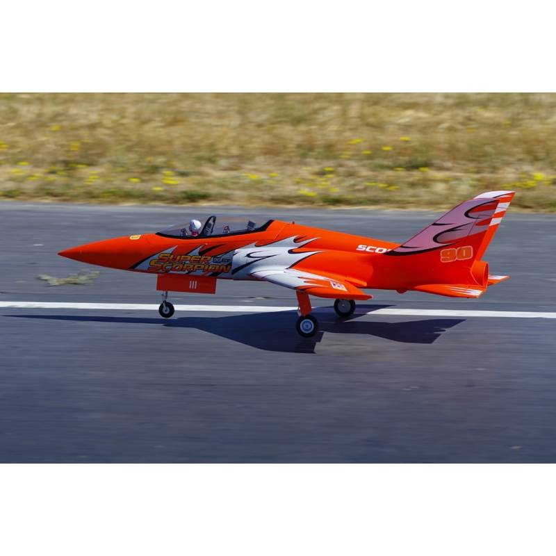 FMS Jet 90mm EDF Super Scorpion Orange PNP kit with reflex system (versie 2022)