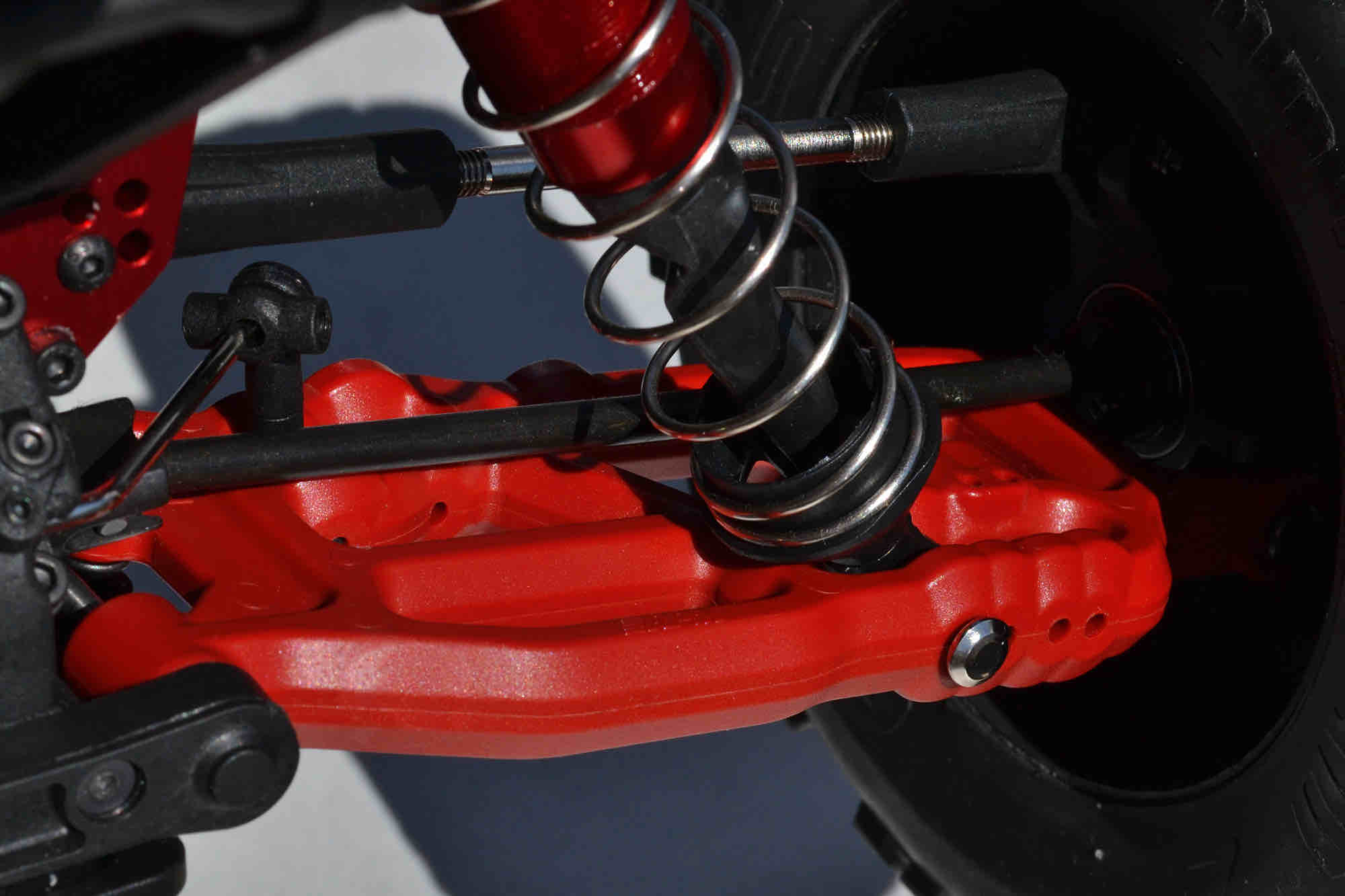 RPM Rear A-arms for the ARRMA 6S (V5 & EXB) line of Vehicles Red
