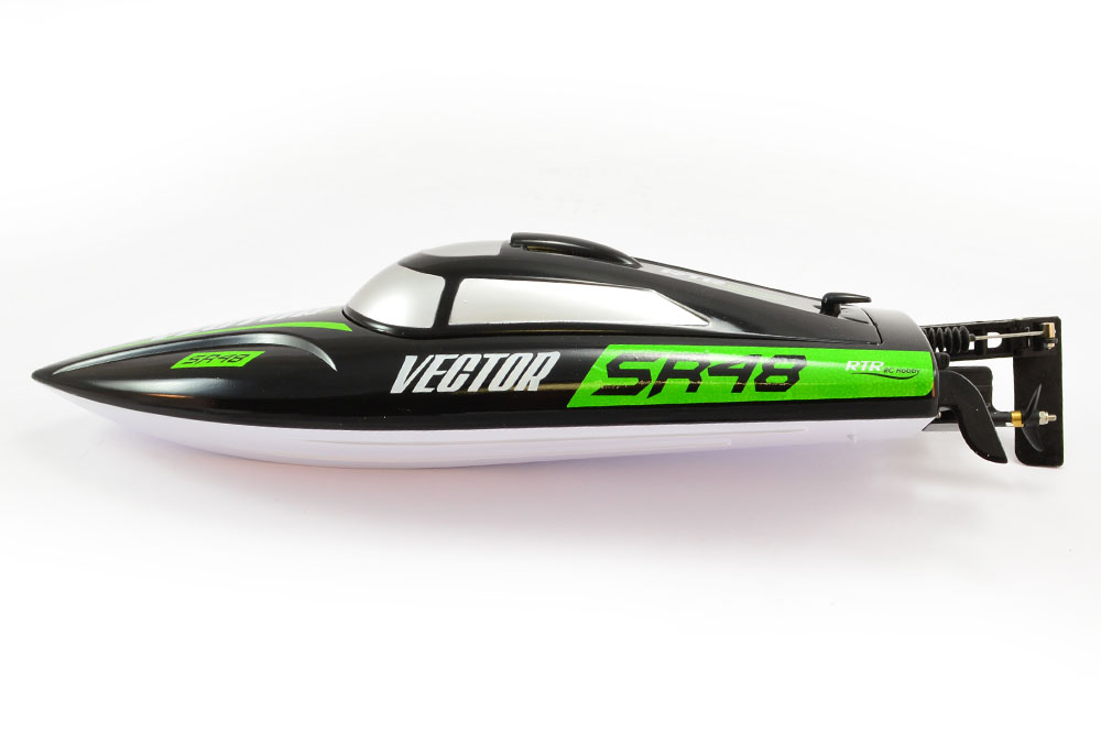 Volantex Racent Vector SR48 Brushless Boat RTR Zwart met lipo accu en lipo lader (versie 2023)