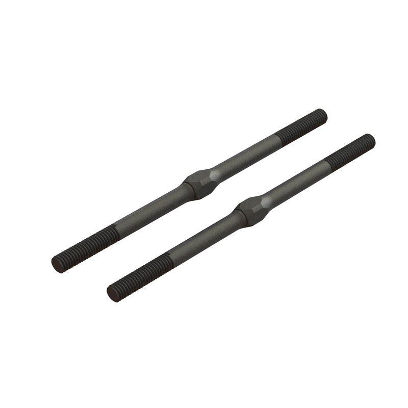 ARRMA Steel Turnbuckle, M4 x 85mm Black (2) - ARA330716