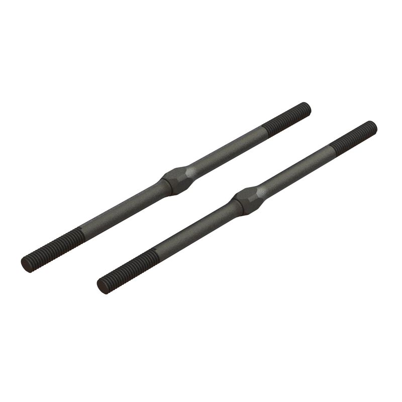 ARRMA Steel Turnbuckle, M4 x 95mm Black (2) - ARA330717
