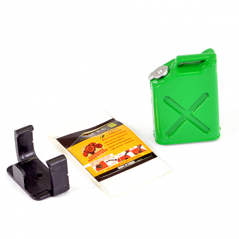 Fastrax Painted Fuel Jerry Can & Mount Green