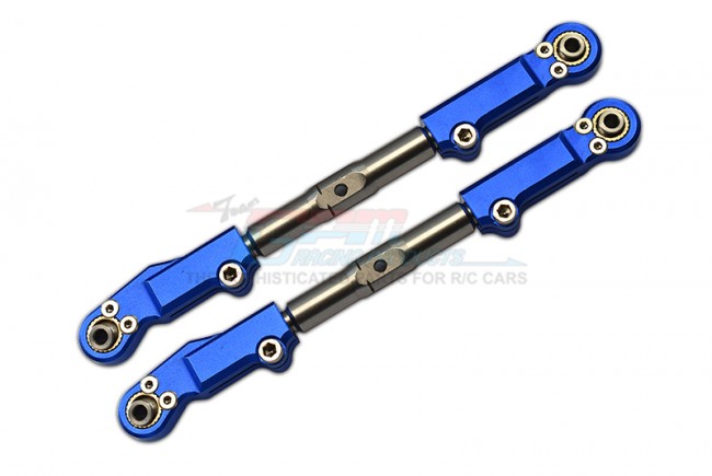 GPM Traxxas Sledge 1/8 Aluminium + Stainless Steel Rear Upper Arm Tie Rod Set
