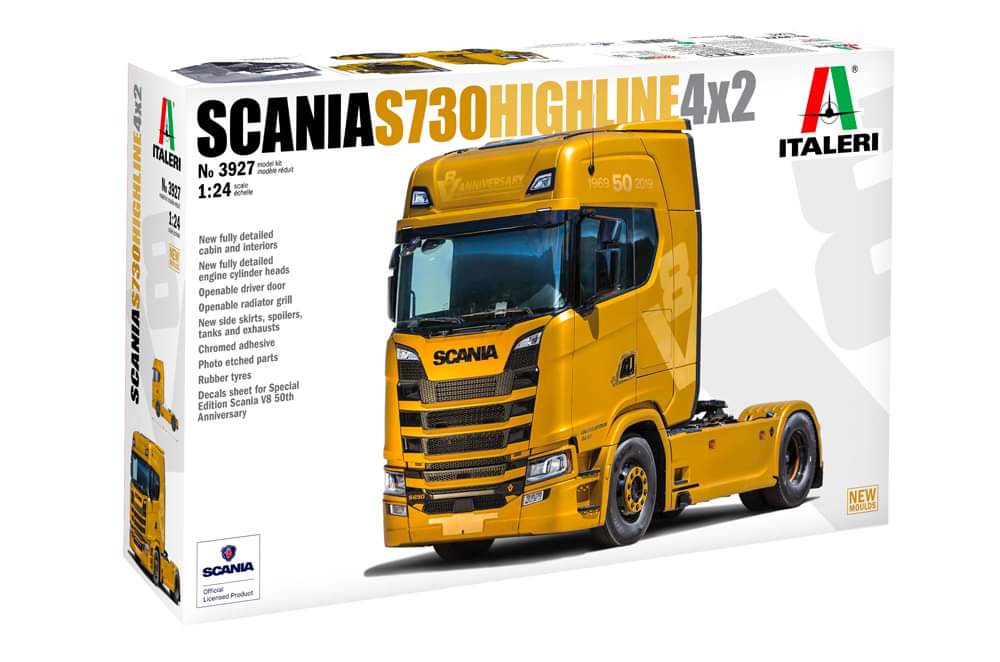 Italeri Scania S730 Highline 4x2 in 1:24 bouwpakket