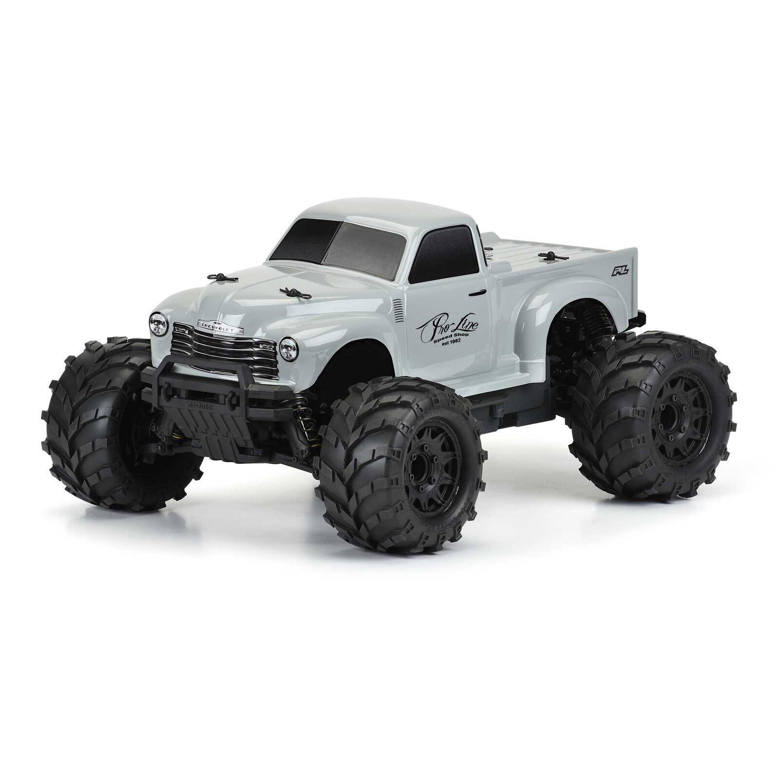 Proline 1/10 Early 50's Chevy Tough-Color Gray Body Traxxas Stampede & Arrma Granite