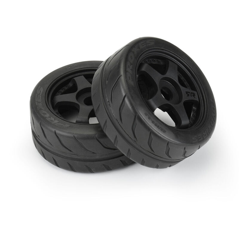Proline 1/7 Toyo Proxes R888R S3 Front/Rear 42/100 2.9" BELTED Mounted 17mm 5-Spoke (2)