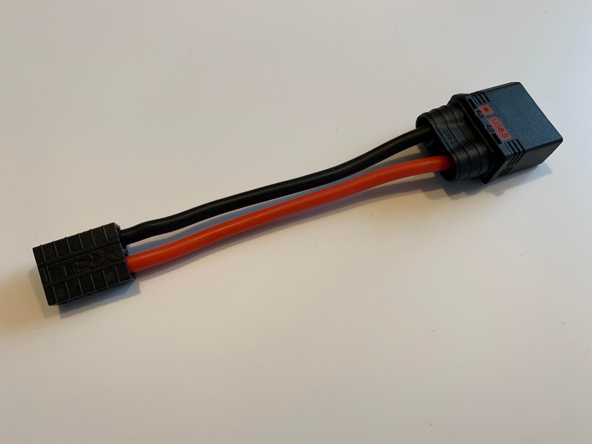 QS8 Anti Spark Verloopkabel voor Traxxas modellen 12AWG Siliconen kabel