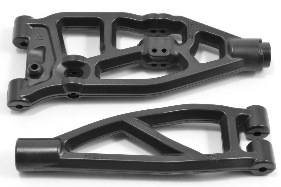RPM Front Right A-arms for the ARRMA 6S (V5 & EXB) line of Vehicles Black
