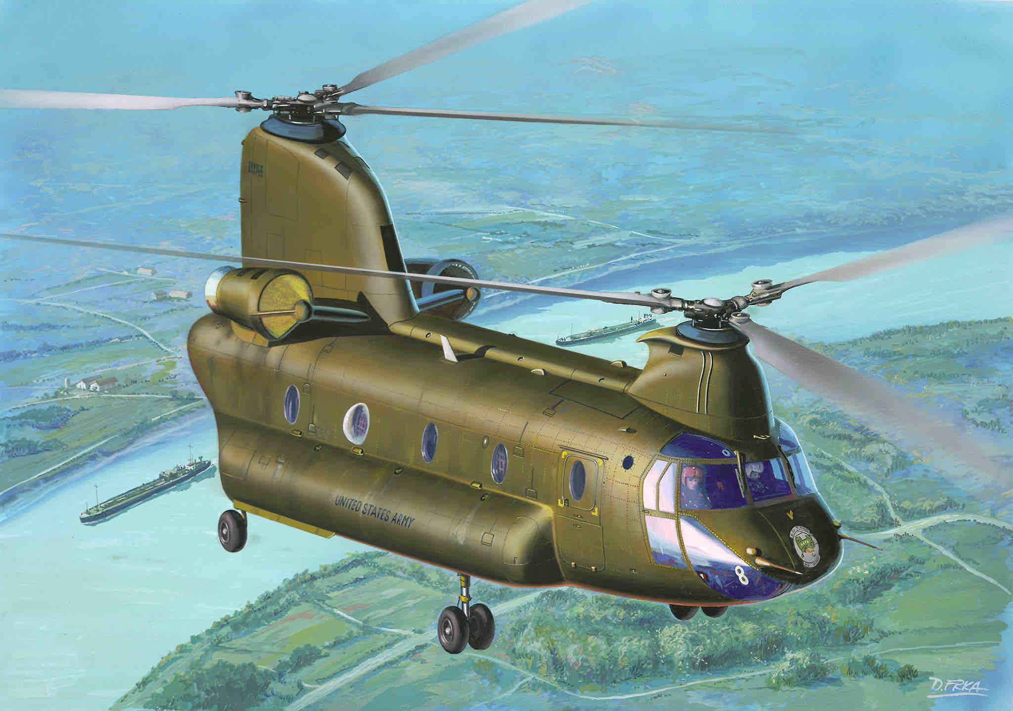 Revell Model Set CH-47D Chinook 1:144 bouwpakket