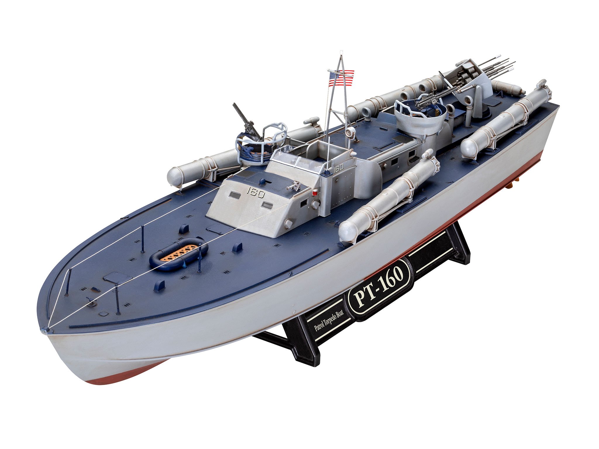 Revell Model Set Patrol Torpedo Boat PT-559 / PT-160 in 1:72 bouwpakket met lijm en verf