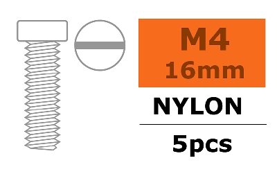 Revtec - Cilinderkopschroef - M4X16 - Nylon - 5 st -  GF-0310-007