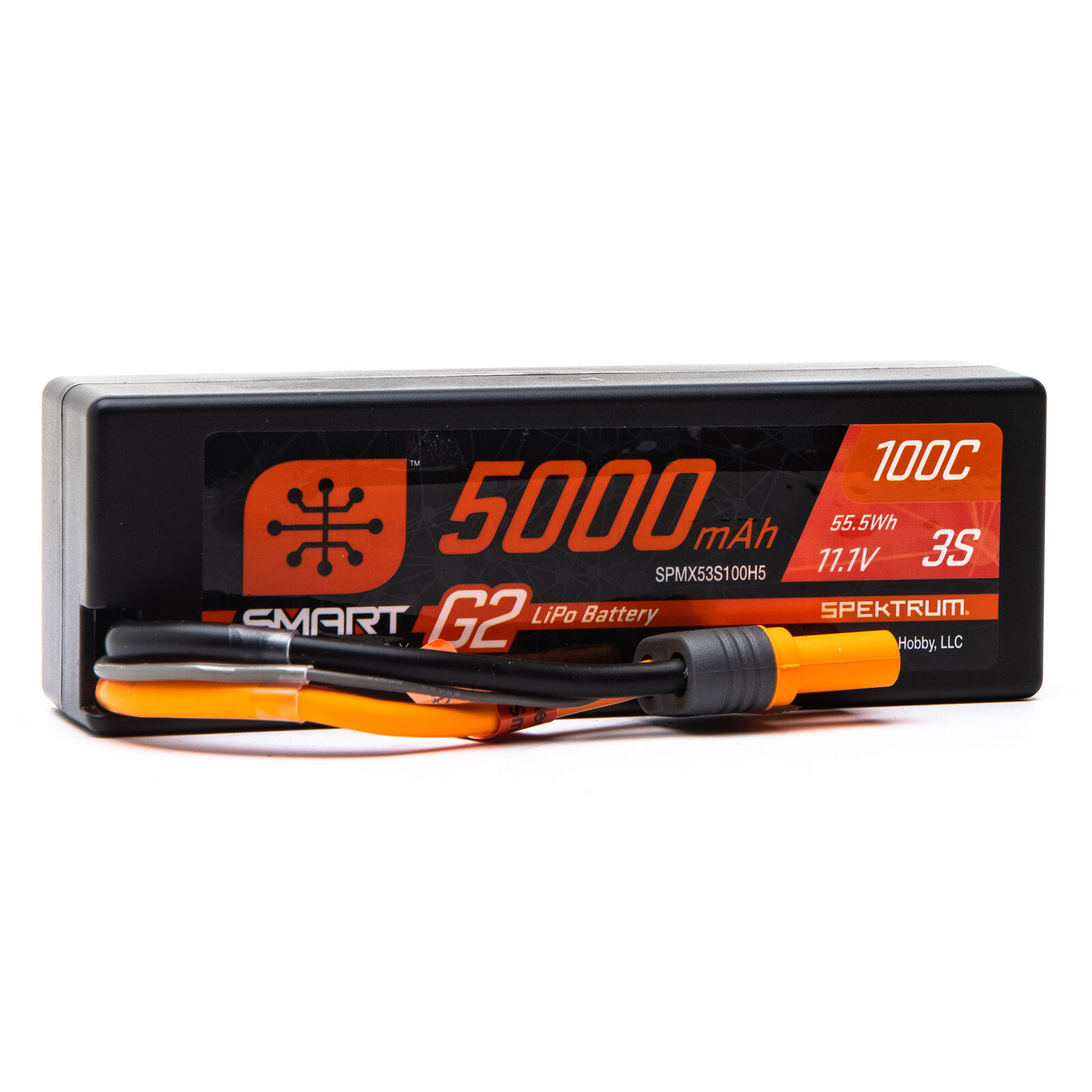 Spektrum 11.1V 5000mAh 3S 100C Smart G2 Hardcase LiPo Batterij IC5