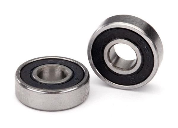 Traxxas Ball bearings, black rubber sealed (10x19x5mm) (2) - TRX4889X