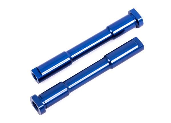 Traxxas Bellcrank posts, steering (aluminum, blue-anodized) - TRX9525