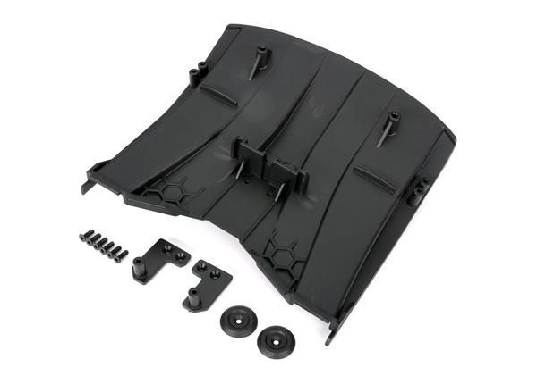 Traxxas Diffuser, rear/ diffuser wing (left & right)/ washers (2)/ 3x10mm CCS (2) - TRX6436X