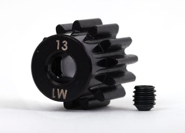 Traxxas Gear, 13-T pinion (1.0 metric pitch) (fits 5mm shaft)/ set screw - TRX6483X