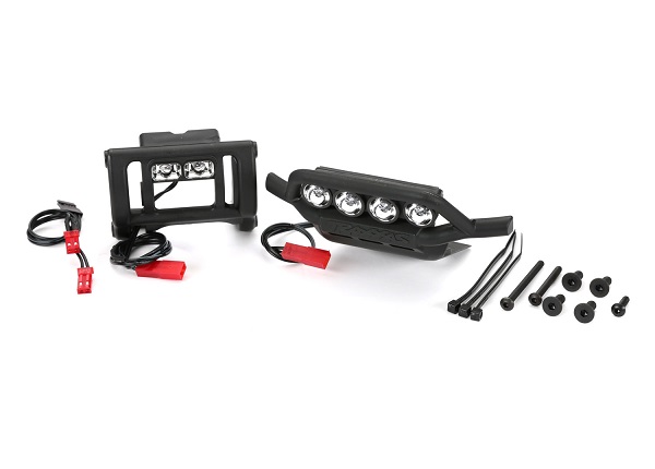 Traxxas LED light set, complete (includes front and rear bumpers with LED light bar, rear LED harness, & BEC Y-harness) (fits 2WD Rustler or Bandit) - TRX3794
