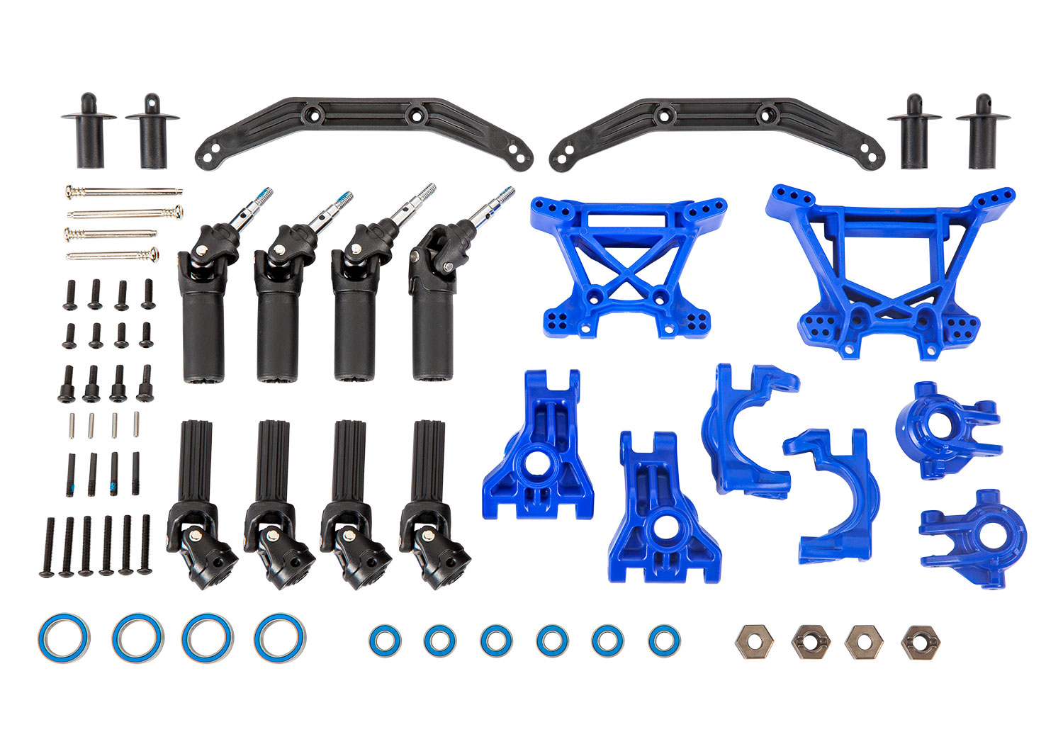 Traxxas Outer Driveline & Suspension Upgrade Kit, extreme heavy duty, blue - TRX9080X