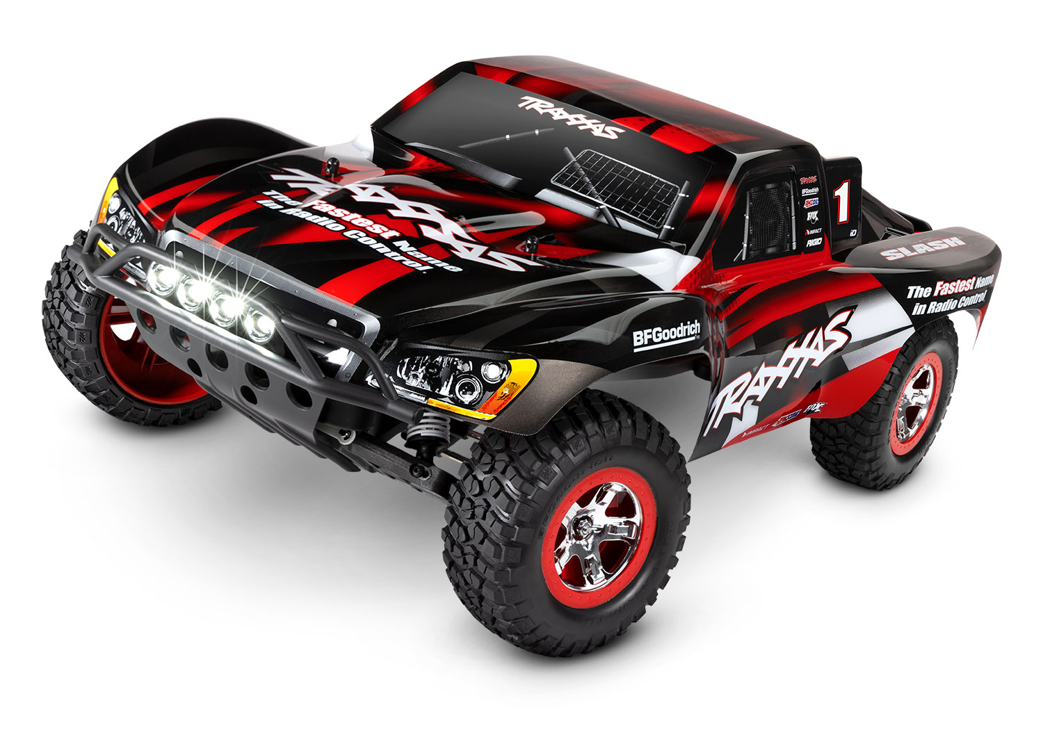Traxxas Slash XL5 2WD short course truck RTR 2.4Ghz met LED verlichting inclusief Power Pack - Rood