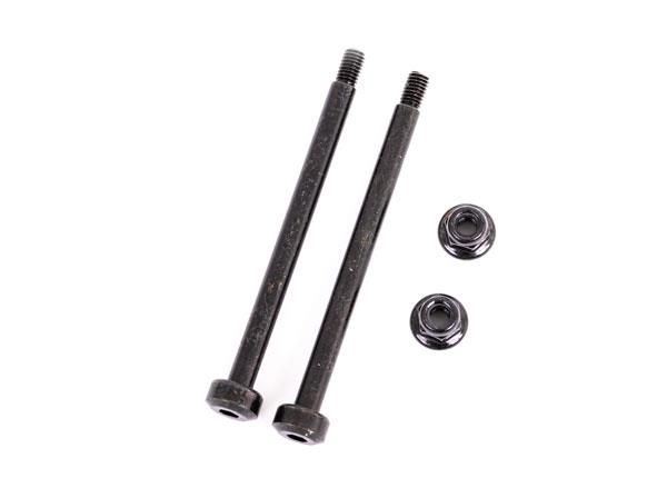 Traxxas Suspension pins, outer, front, 3.5x48.2mm (hardened steel) (2)/ M3x0.5mm NL, flanged (2) - TRX9542