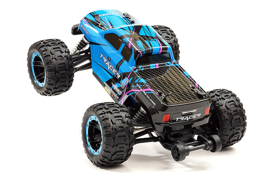 FTX Tracer 1/16 4WD Brushless Electro Monster Truck RTR - Blauw