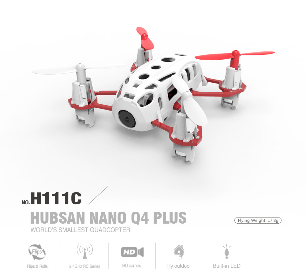 Hubsan Q4 Nano Plus drone met 720P HD camera RTF