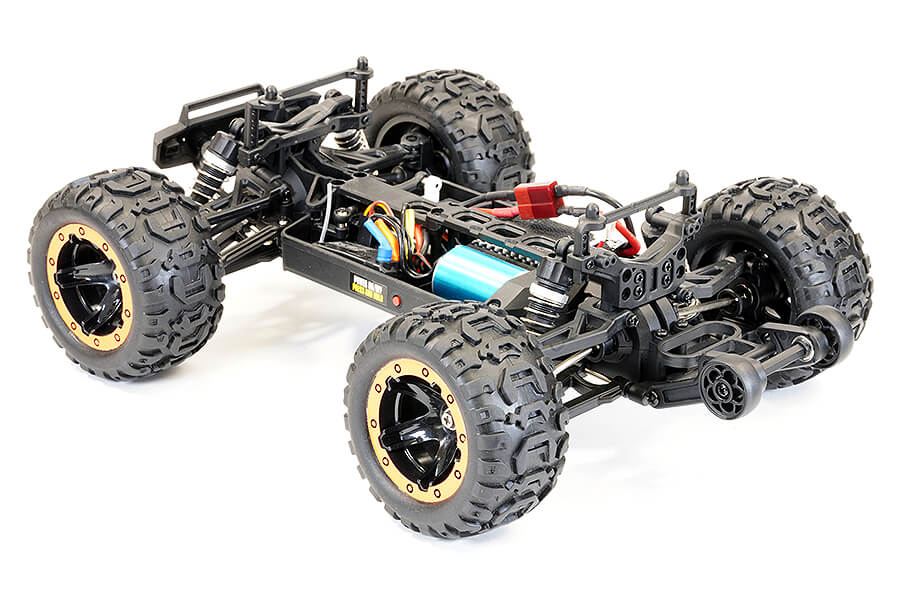 FTX Tracer 1/16 4WD Brushless Electro Monster Truck RTR - Geel