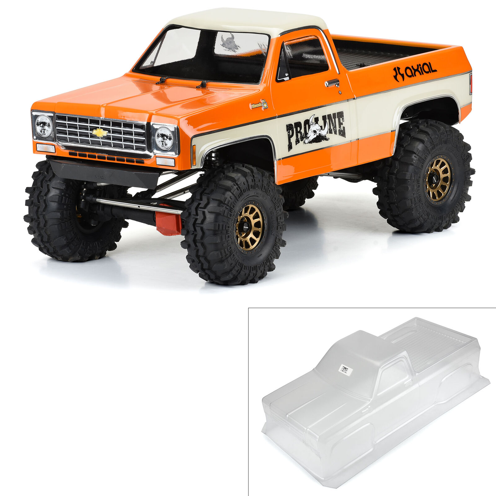 Proline 1/6 1978 Chevy K-10 Clear Body for Axial SCX6