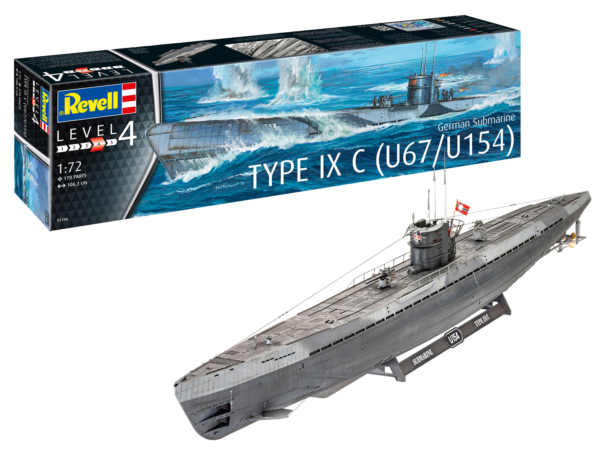 Revell German Submarine Type IXC U67/U154 in 1:72 bouwpakket