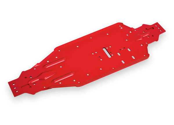 Traxxas Chassis, Sledge, aluminum (red-anodized) - TRX9522R