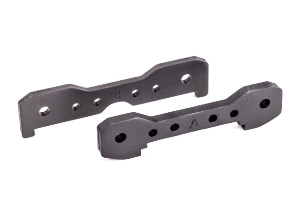 Traxxas Tie bars, front, 6061-T6 aluminum (dark titanium-anodized) -  TRX9527A