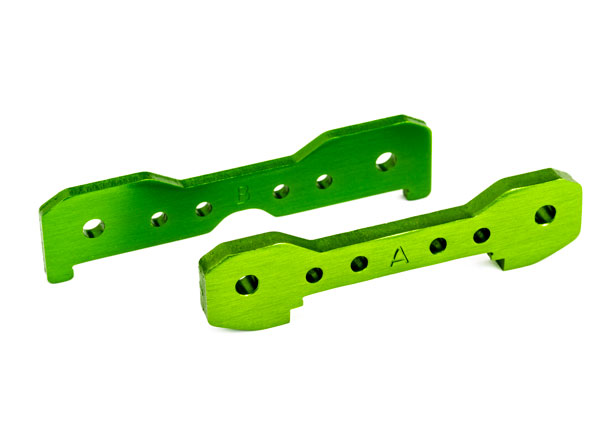 Traxxas Tie bars, front, 6061-T6 aluminum (green-anodized) - TRX9527G