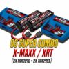 traxxas combo battery/charger completer pack x2 (includes #2981 id charger (2), #2890x 6700mah 14.8v 4 cell 25c lipo battery (2)
