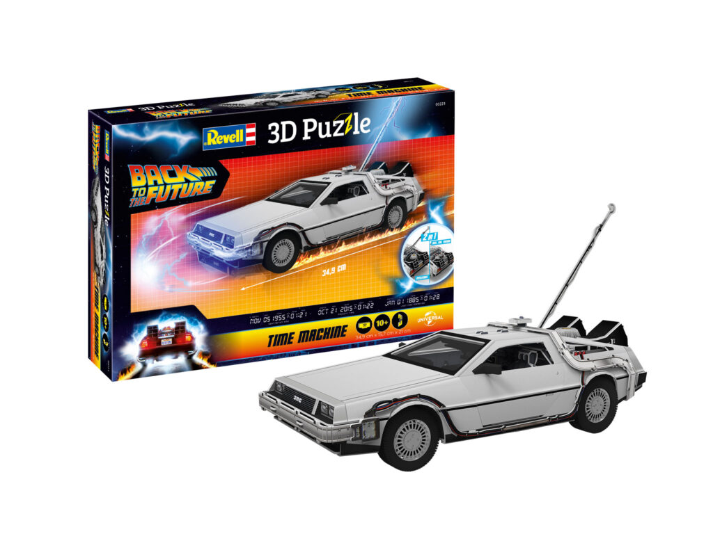 revell 3d puzzle time machine back to the future