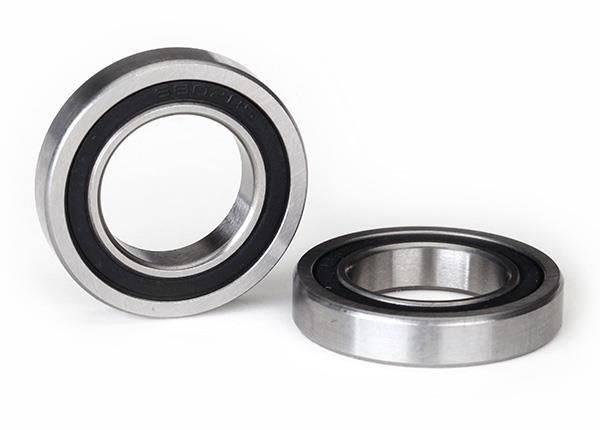 traxxas ball bearing, black rubber sealed (15x26x5mm) (2) trx5108a