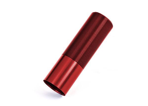 traxxas body, gtx shock, medium (aluminum, red anodized) (1) trx7866r