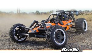 hpi baja 5b gas sbk 1/5th 2wd gas powered buggy kit with clear body