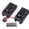 traxxas dual cooling fan kit, low profile (with shroud) (fits #3491 motor) trx3474x