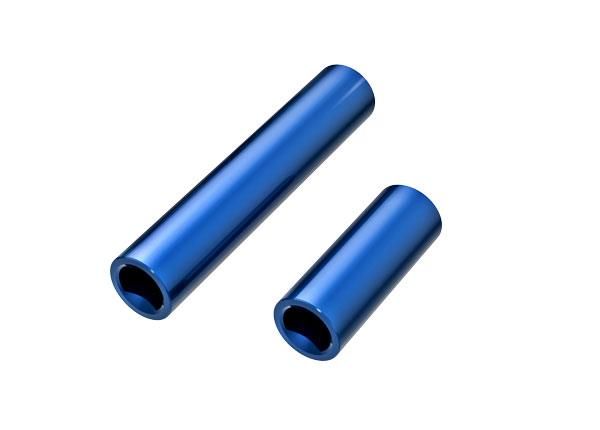 traxxas driveshafts, center, female, 6061 t6 aluminum (blue anodized) (front & rear) (for use with 9751a or 9751x metal center driveshafts) trx9752 blue