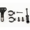 traxxas trailer hitch (assembled)/ trailer coupler/ 3mm spring pre load spacers (2)/ 2.5x8mm bcs (2)/ 1.6x10mm bcs (self tapping) (1) trx9796