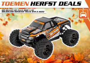 hpi bullet mt flux 4wd 1/10 brushless monster truck rtr 2.4ghz