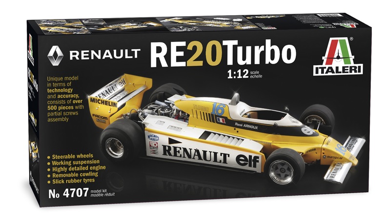 italeri renault re20 turbo 1:12 bouwpakket