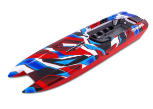 traxxas hull, dcb m41, red graphics (fully assembled) trx5784r