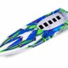 traxxas hull, spartan, green graphics (fully assembled) trx5737g