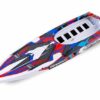 traxxas hull, spartan, red graphics (fully assembled) trx5737r