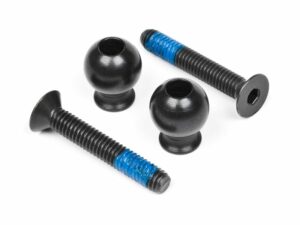 hpi screw & ball front upper arms 101107