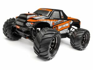 hpi bullet mt clear body with nitro/flux (black) decal 115515