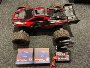 traxxas xrt 1/5 8s brushless truggy tsm rtr rood inclusief power package met bluetooth module en dusty cover!