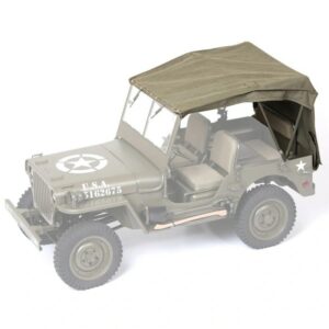 roc hobby 1/12 1941 willys mb option part canvas top