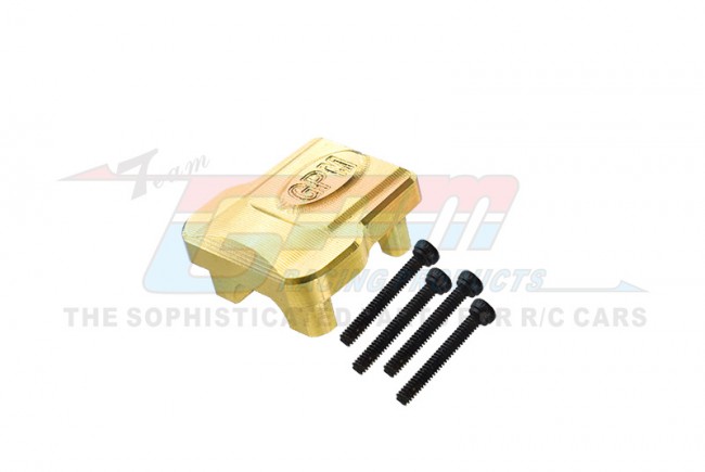 gpm traxxas trx 4m brass front / rear axle cover